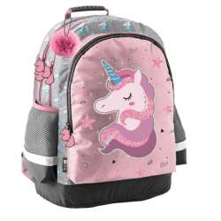 Plecak 2-komorowy Unicorn Pink Jednorożec PASO (PP22JE-116) - 1