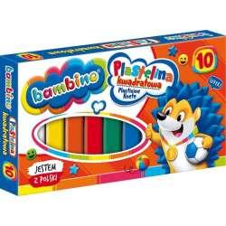 Plastelina kwadratowa 10 kolorów BAMBINO (5903235002823)