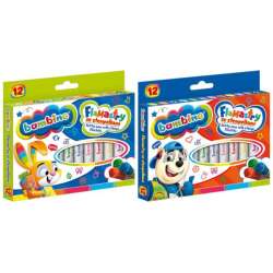 Flamastry ze stempelkami 12 kol. Bambino standard p24, mix cena za 1 szt (5903235628641)