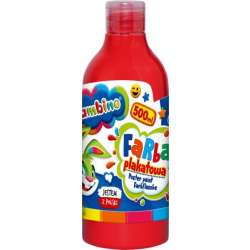 Farba plakatowa w butelce 500 ml czerwona bambino (5903235628757) - 1
