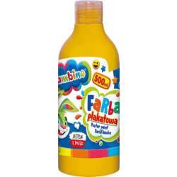 Farba plakatowa w butelce 500 ml żółta bambino (5903235628795) - 1