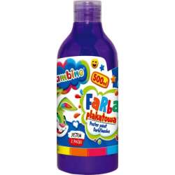 Farba plakatowa w butelce 500 ml fioletowa bambino (5903235628818)