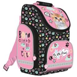 Tornister szkolny My Little Friend różowy kot / pink cat (5903235642760)