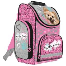 Tornister szkolny My Little Friend różowy pies / pink dog (5903235642845)