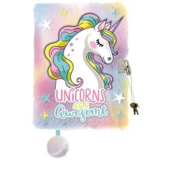 Pamiętnik z kłódką włochacz A5 96k My Little Friend Rainbow unicorn (5903235643231)