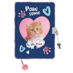 Pamiętnik z kłódką włochacz A5 96k My Little Friend Ginger kitty (5903235650840) - 1