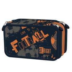 Piórnik szkolny potrójny z wyposażeniem PC-05 Soccer balls (5903235653322) - 1