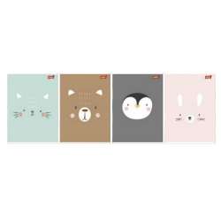 Zeszyt A5/32K linia dwukolorowa Cute Face (15szt) (5903235659720)