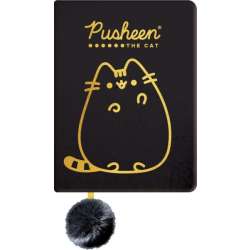 Notes pluszowy A5 96k linia Pusheen czarny Gold (5903235663277) - 1