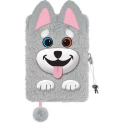 Pamiętnik z kłódką 3D włochacz A5 96k My Little Friend Husky (5903235668999) - 1