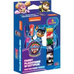 Farby plakatowe w sztyfcie 6 kolorów 10g Psi Patrol PAW PATROL (5903235719011)