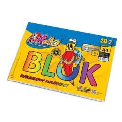 Blok rysunkowy A4 80g kolorowy 22 kartki