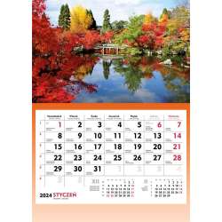 Kalendarz 2024 Ścienny Jesienne drzewa - 1