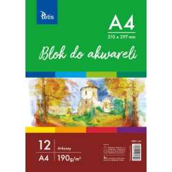 Blok do akwareli A4 190g 12 arkuszy tetis (KB011-A4) - 1