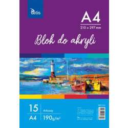 Blok do akryli A4 190g/m2 15ark. (KB012-A4)