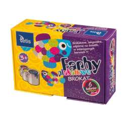 Farby plakatowe brokatowe 6kol 20ml Tetis (KF003-A) - 1