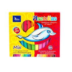 Plastelina 24 kolory pastel/fluo Tetis (KP004-G TETIS) - 1