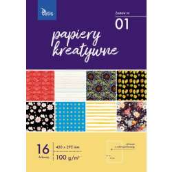 Papier kreatywny A3 zestaw nr 01 TETIS (KB031-01) - 1