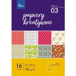 Papier kreatywny A3 zestaw nr 03 TETIS (KB031-03) - 1