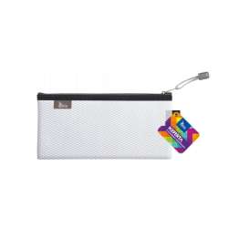 Koperta DL z suwakiem metalowym biała