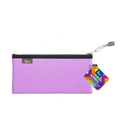 Koperta DL z suwakiem metalowym fioletowa