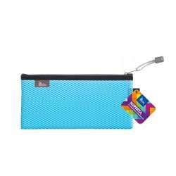 Koperta DL z suwakiem metalowym niebieska