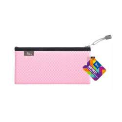 Koperta DL z suwakiem metalowym różowa