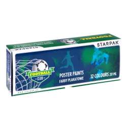 Farby plakatowe 12 kolorów 20ml Football STARPAK (437218) - 1