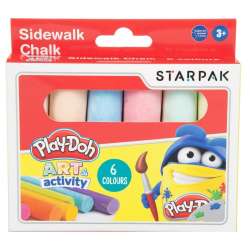 Kreda chodnikowa Jumbo 6 kolorów Play-Doh (453897) - 1