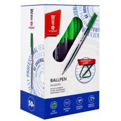 Długopis biurowy zielony (50szt) MemoBe