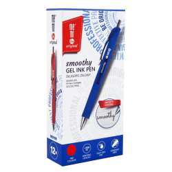 Długopis żelowy Smoothy czerwony (12szt) MemoBe