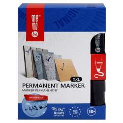 Marker permanentny 3mm czarny (10szt) MemoBe - 1