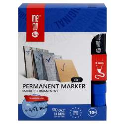 Marker permanentny 3mm niebieski (10szt) MemoBe - 1