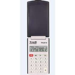 Kalkulator kieszonkowy 12-pozycyjny z klapką TOOR - 1
