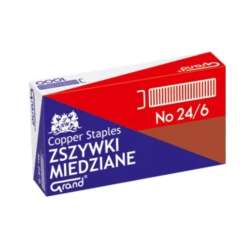 Zszywki miedziane 24/6 (1000szt*10) GRAND