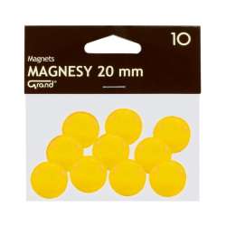 Magnes 20mm żółty 10szt GRAND