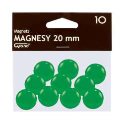 Magnes 20mm zielony 10szt GRAND