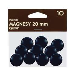 Magnes 20mm czarny 10szt GRAND