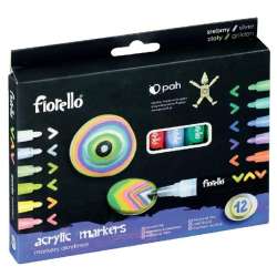 Markery akrylowe 12 kolorów FIORELLO - 1