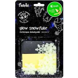 Ozdoby fluorescencyjne Śnieżynki mix 40szt