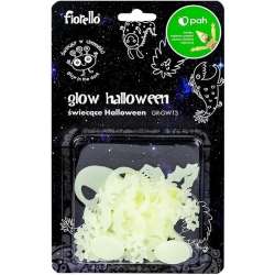 Ozdoby fluorescencyjne Halloween mix 18szt - 1