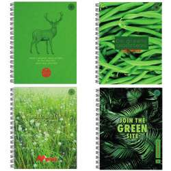 Zeszyt A5/80K kratka Think Green (5szt) - 1