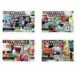 Blok techniczny A4/10K kolorowy Scribbles (10szt) - 1