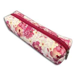 Piórnik prostokąt hibiskus różowy - 1