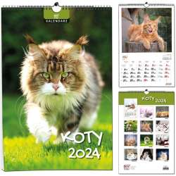 Kalendarz 2024 B3 7 plansz Koty
