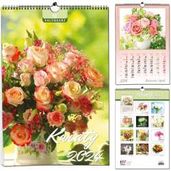 Kalendarz 2024 B3 7 plansz Kwiaty - 1