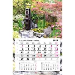 Kalendarz 2024 jednodzielny gł. płaska Ogrody