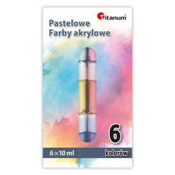 Farby akrylowe pastelowe 6 kolorów - 1