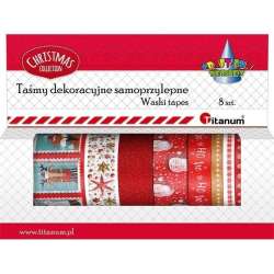 Taśmy washi tape świąteczne 8szt - 1