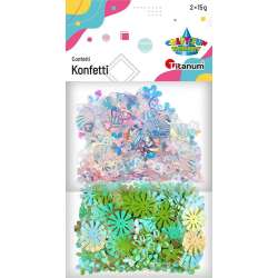 Konfetti Craft-Fun zestaw wzorów mix 2x15g